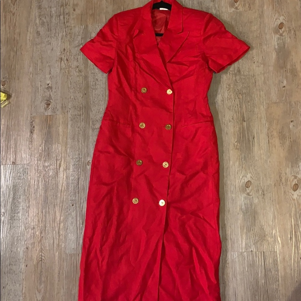 Long Vintage Red Dress